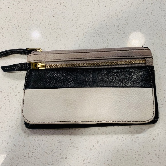 Fossil Handbags - Fossil black and white wallet